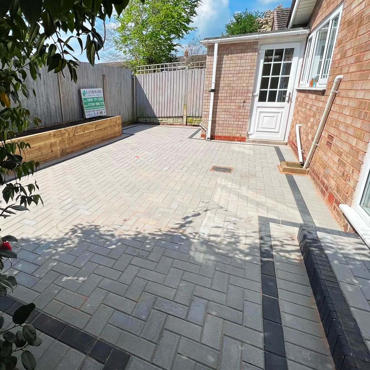 Block paving patio in Kidderminster