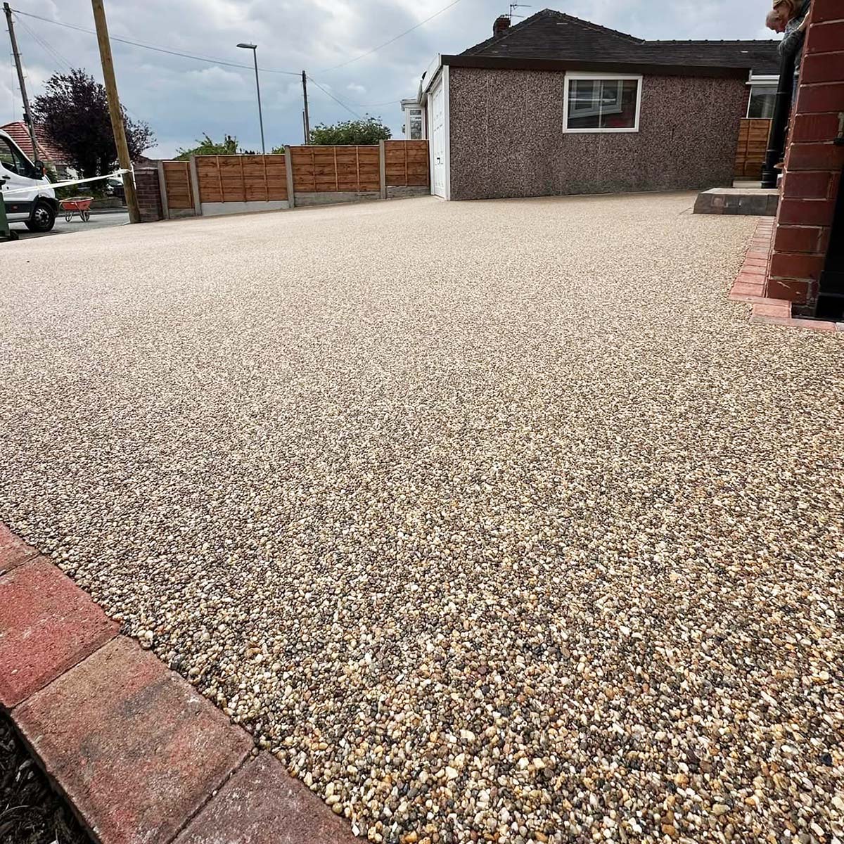 Completed resin driveway in Redditch