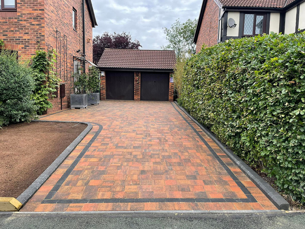 Block paving patio in Kidderminster